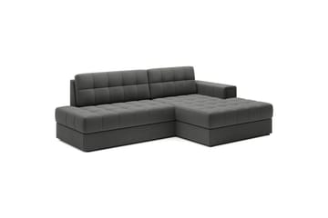 Kulmasohva Eltap Blezalt 240x150x82 cm - Sola 6, Tummanharmaa, Oikea - Huonekalut - Sohva - Vuodesohva