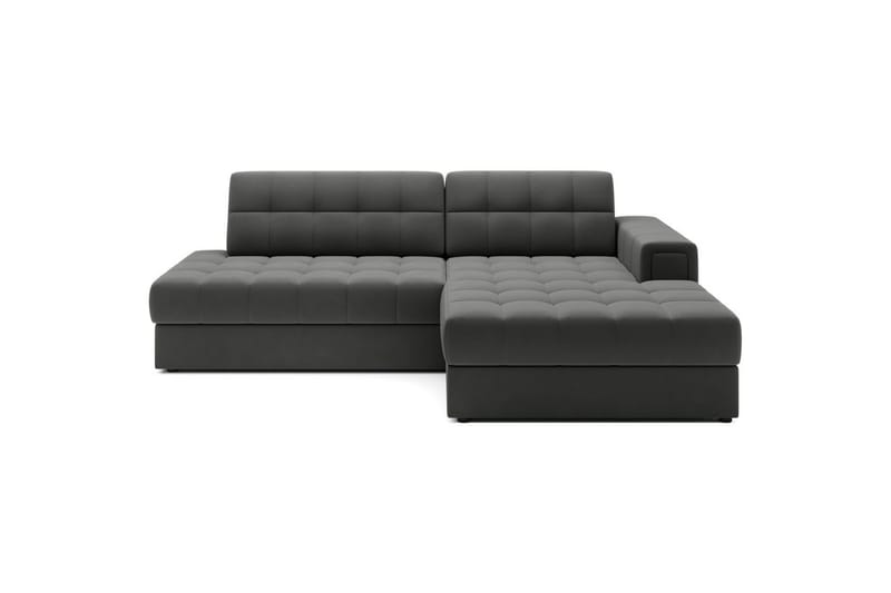 Kulmasohva Eltap Blezalt 240x150x82 cm - Sola 6, Tummanharmaa, Oikea - Huonekalut - Sohva - Vuodesohva
