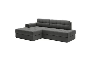 Kulmasohva Eltap Blezalt 240x150x82 cm - Sola 6, Tummanharmaa, Vasen - Huonekalut - Sohva - Vuodesohva