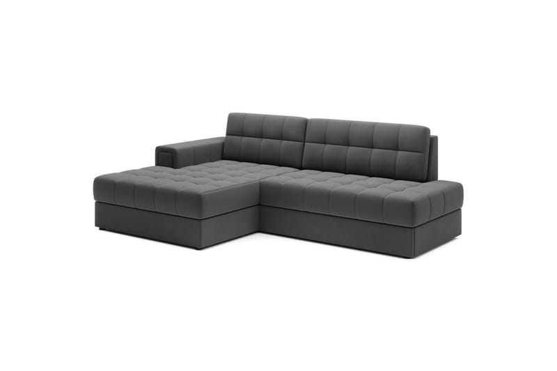 Kulmasohva Eltap Blezalt 240x150x82 cm - Sola 6, Tummanharmaa, Vasen - Huonekalut - Sohva - Vuodesohva