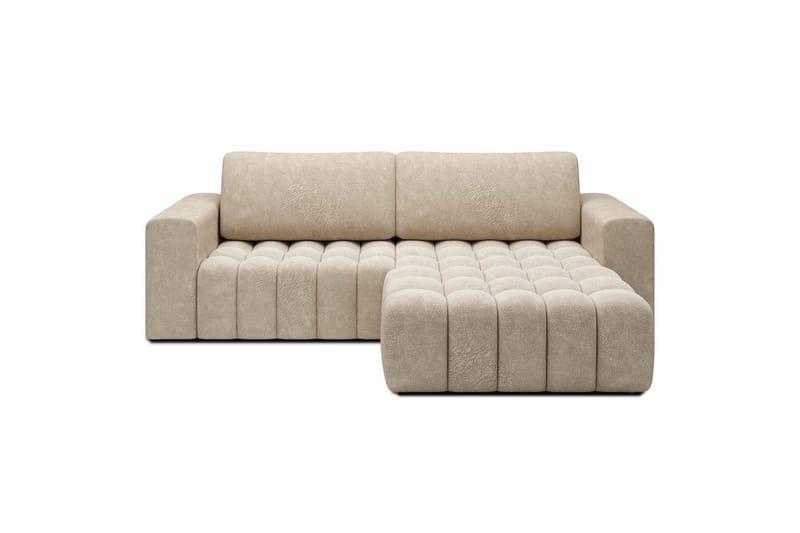 Kulmasohva Eltap Bonett 250x175x92 cm - Dora 21 Beige, Oikea - Huonekalut - Sohva - Vuodesohva