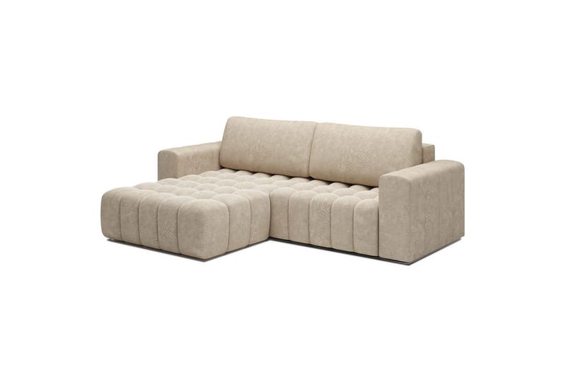 Kulmasohva Eltap Bonett 250x175x92 cm - Dora 21 Beige, Vasen - Huonekalut - Sohva - Vuodesohva