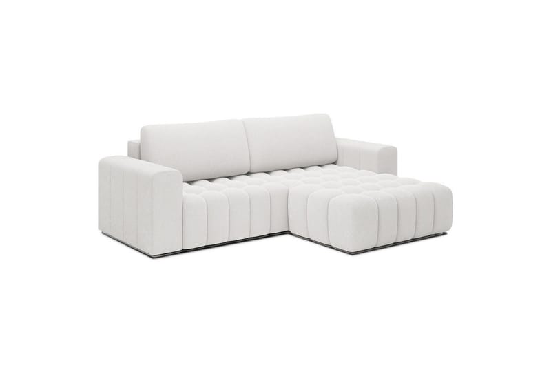 Kulmasohva Eltap Bonett 250x175x92 cm - Jaffray 01, Valkoinen, Oikea - Huonekalut - Sohva - Vuodesohva