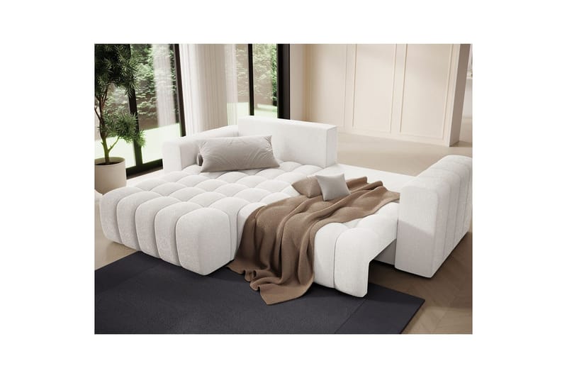 Kulmasohva Eltap Bonett 250x175x92 cm - Jaffray 01, Valkoinen, Vasen - Huonekalut - Sohva - Vuodesohva