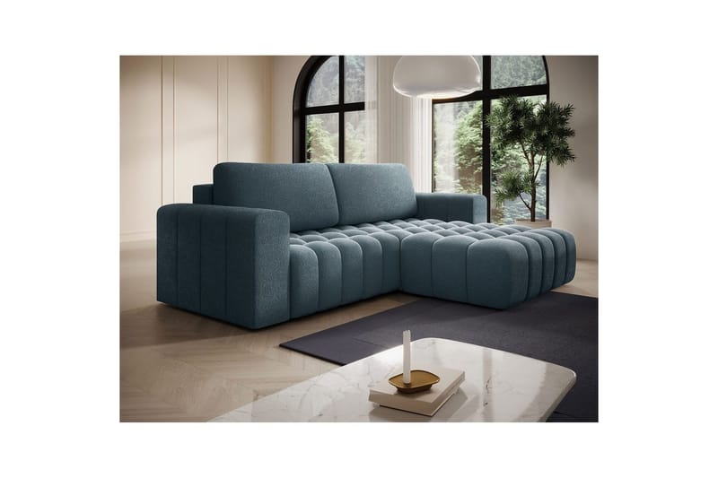 Kulmasohva Eltap Bonett 250x175x92 cm - Jaffray 40, Sininen, Oikea - Huonekalut - Sohva - Vuodesohva