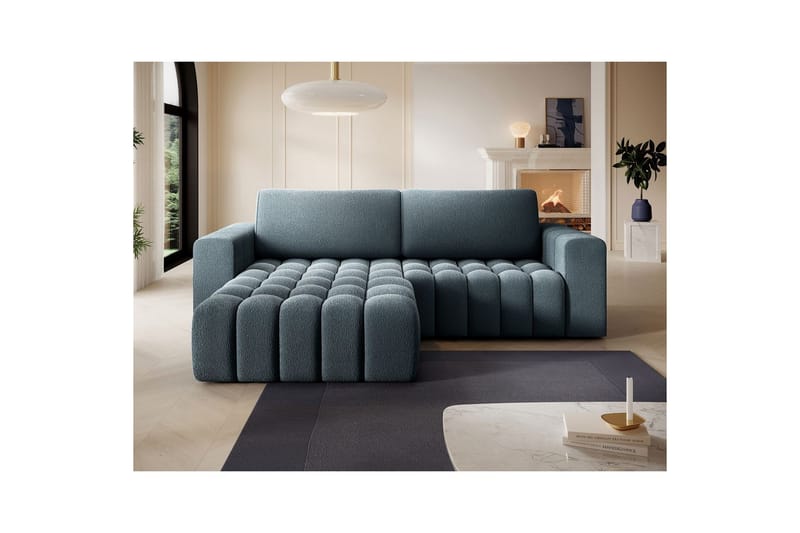 Kulmasohva Eltap Bonett 250x175x92 cm - Jaffray 40, Sininen, Vasen - Huonekalut - Sohva - Vuodesohva