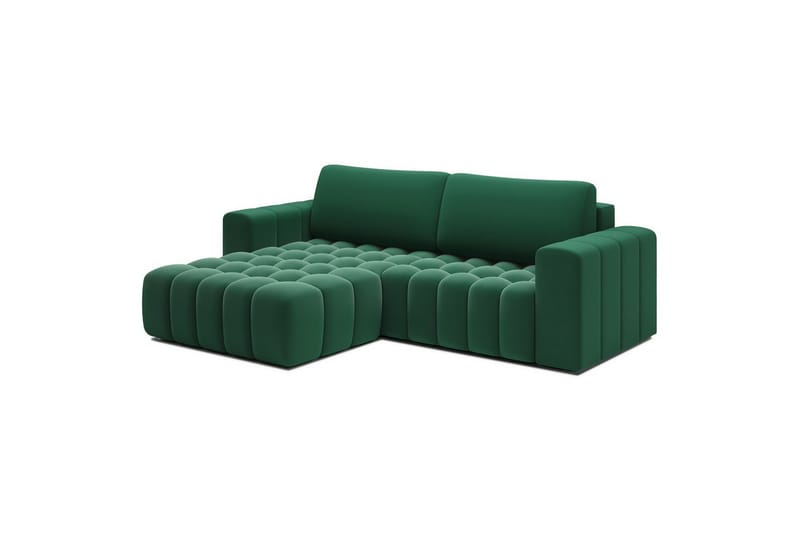 Kulmasohva Eltap Bonett 250x175x92 cm - Kronos 19, Tummanvihreä, Vasen - Huonekalut - Sohva - Vuodesohva