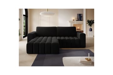 Kulmasohva Eltap Bonett 250x175x92 cm - Matt Velvet 99, Sininen, Vasen - Huonekalut - Sohva - Vuodesohva