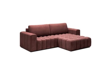 Kulmasohva Eltap Bonett 250x175x92 cm - Monolith 63, Vaaleanpunainen, Oikea - Huonekalut - Sohva - Vuodesohva