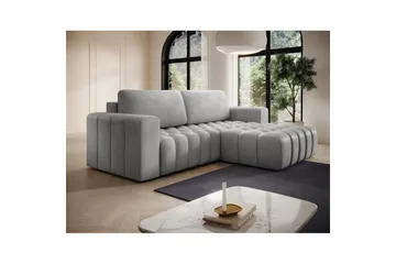 Kulmasohva Eltap Bonett 250x175x92 cm - Monolith 84, Vaaleanharmaa, Oikea - Huonekalut - Sohva - Vuodesohva