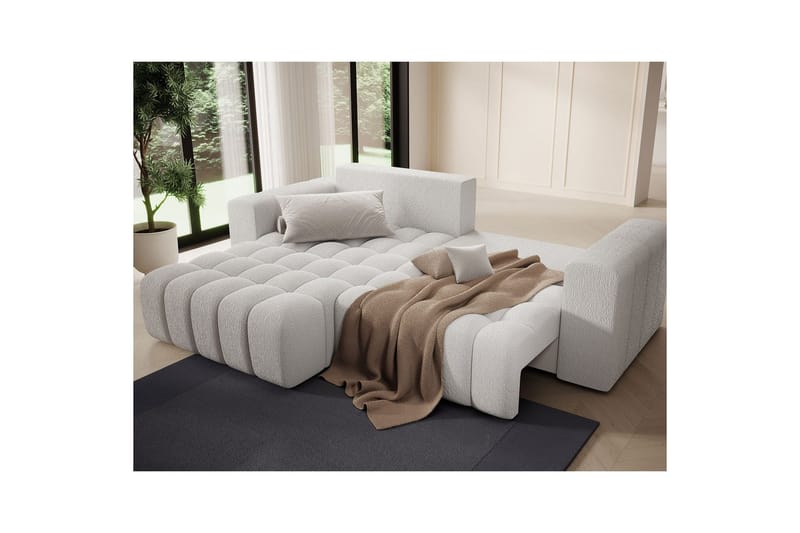 Kulmasohva Eltap Bonett 250x175x92 cm - Royal 01, Valkoinen, Vasen - Huonekalut - Sohva - Vuodesohva
