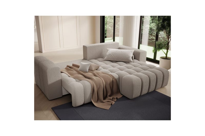 Kulmasohva Eltap Bonett 250x175x92 cm - Royal 18, Beige, Oikea - Huonekalut - Sohva - Vuodesohva