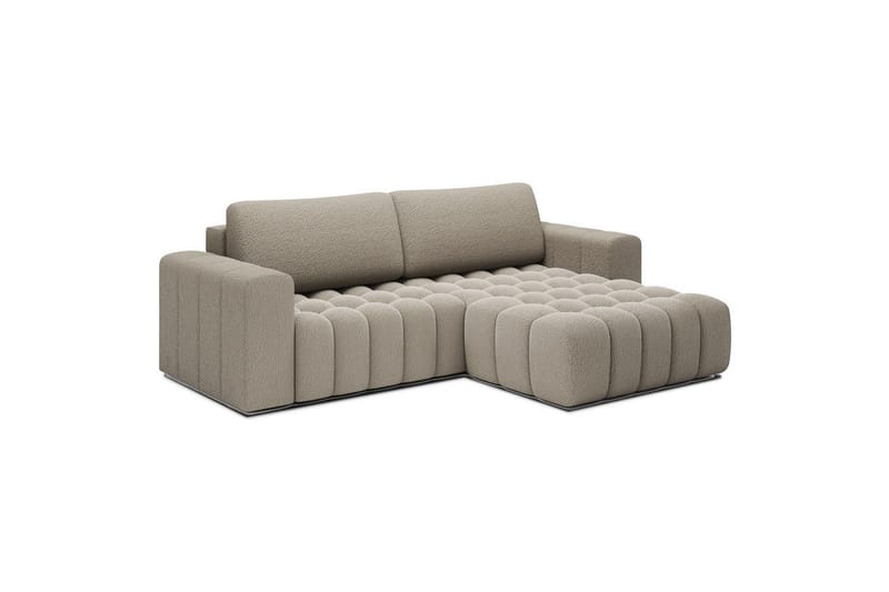 Kulmasohva Eltap Bonett 250x175x92 cm - Royal 20, Beige, Oikea - Huonekalut - Sohva - Vuodesohva