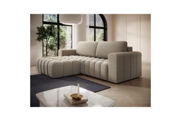 Kulmasohva Eltap Bonett 250x175x92 cm - Royal 20, Beige, Vasen - Huonekalut - Sohva - Vuodesohva