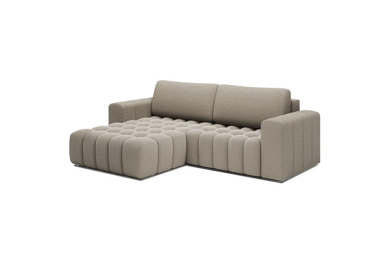 Kulmasohva Eltap Bonett 250x175x92 cm - Royal 20, Beige, Vasen - Huonekalut - Sohva - Vuodesohva