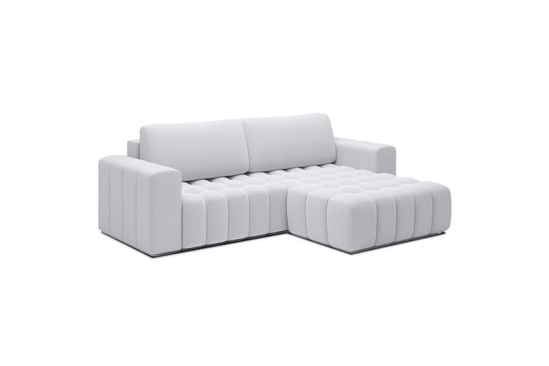 Kulmasohva Eltap Bonett 250x175x92 cm - Solar 01, Valkoinen, Oikea - Huonekalut - Sohva - Vuodesohva