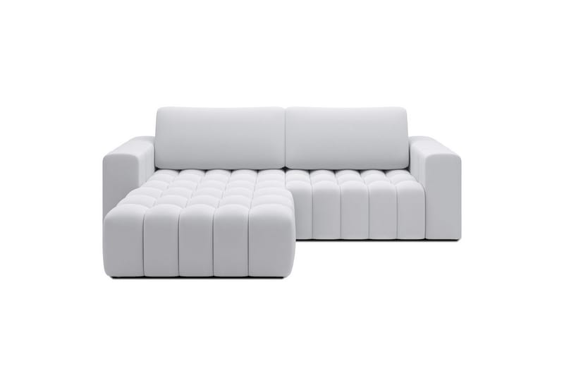 Kulmasohva Eltap Bonett 250x175x92 cm - Solar 01, Valkoinen, Vasen - Huonekalut - Sohva - Vuodesohva