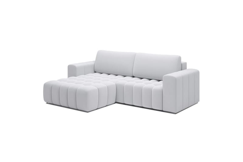 Kulmasohva Eltap Bonett 250x175x92 cm - Solar 01, Valkoinen, Vasen - Huonekalut - Sohva - Vuodesohva