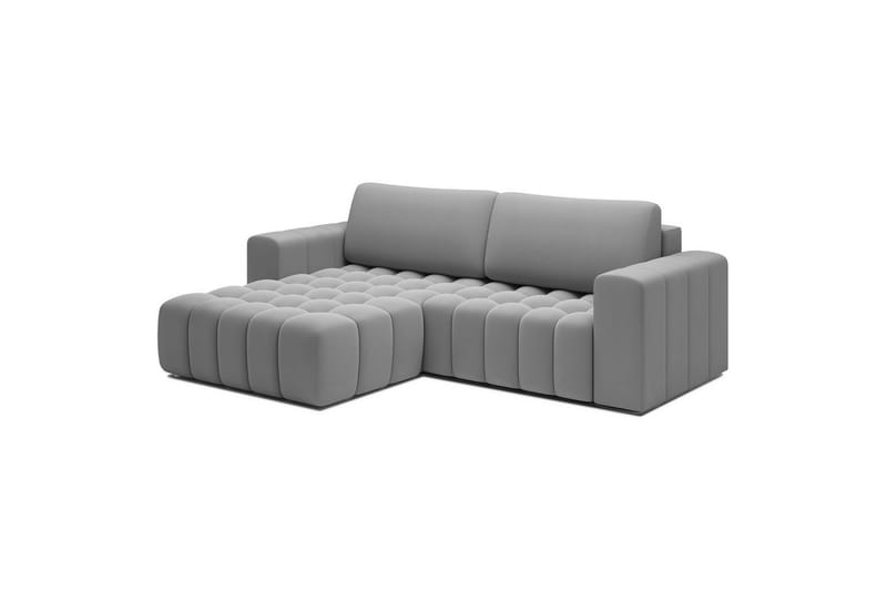 Kulmasohva Eltap Bonett 250x175x92 cm - Paros 05, vaaleanharmaa, Vasen - Huonekalut - Sohva - Vuodesohva