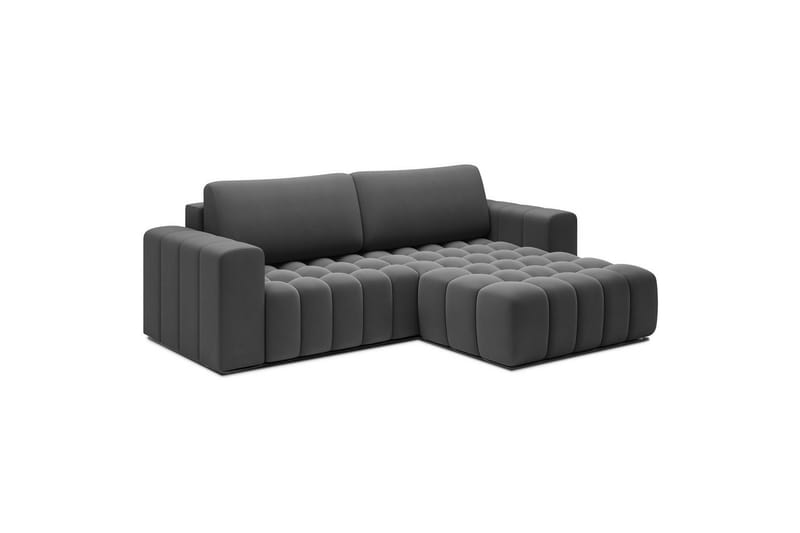 Kulmasohva Eltap Bonett 250x175x92 cm - Paros 06, harmaa, Oikea - Huonekalut - Sohva - Vuodesohva