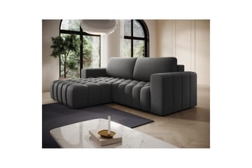 Kulmasohva Eltap Bonett 250x175x92 cm - Paros 06, harmaa, Vasen - Huonekalut - Sohva - Vuodesohva