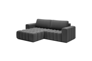 Kulmasohva Eltap Bonett 250x175x92 cm - Paros 06, harmaa, Vasen - Huonekalut - Sohva - Vuodesohva