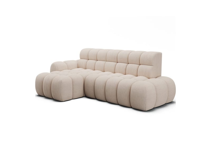 Kulmasohva Eltap Ceedro 283x165x98 cm - Jarell 20, Beige, Vasen - Huonekalut - Sohva - Vuodesohva