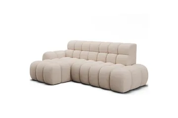 Kulmasohva Eltap Ceedro 283x165x98 cm - Jarell 20, Beige, Vasen - Huonekalut - Sohva - Vuodesohva