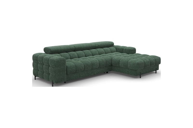 Kulmasohva Eltap Felro 285x181x93 cm - Amore 35, Vihreä, Oikea - Huonekalut - Sohva - Vuodesohva