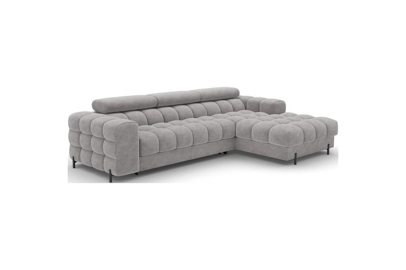 Kulmasohva Eltap Felro 285x181x93 cm - Aura 04, Harmaa, Oikea - Huonekalut - Sohva - Vuodesohva