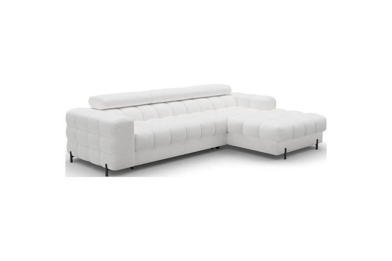 Kulmasohva Eltap Felro 285x181x93 cm - Royal 01, Valkoinen, Oikea - Huonekalut - Sohva - Vuodesohva