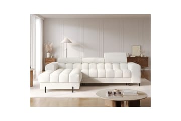 Kulmasohva Eltap Felro 285x181x93 cm - Royal 01, Valkoinen, Vasen - Huonekalut - Sohva - Vuodesohva