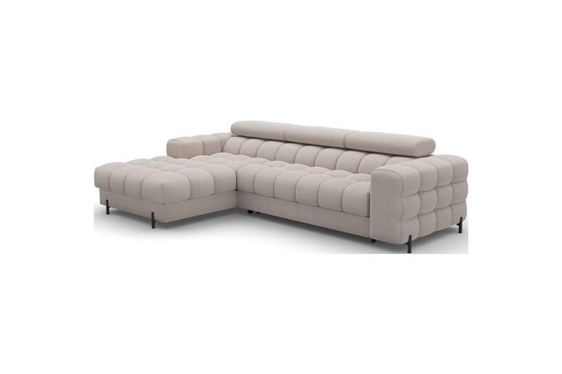 Kulmasohva Eltap Felro 285x181x93 cm - Royal 18, Beige, Vasen - Huonekalut - Sohva - Vuodesohva