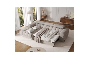 Kulmasohva Eltap Felro 285x181x93 cm - Royal 20, Beige, Vasen - Huonekalut - Sohva - Vuodesohva