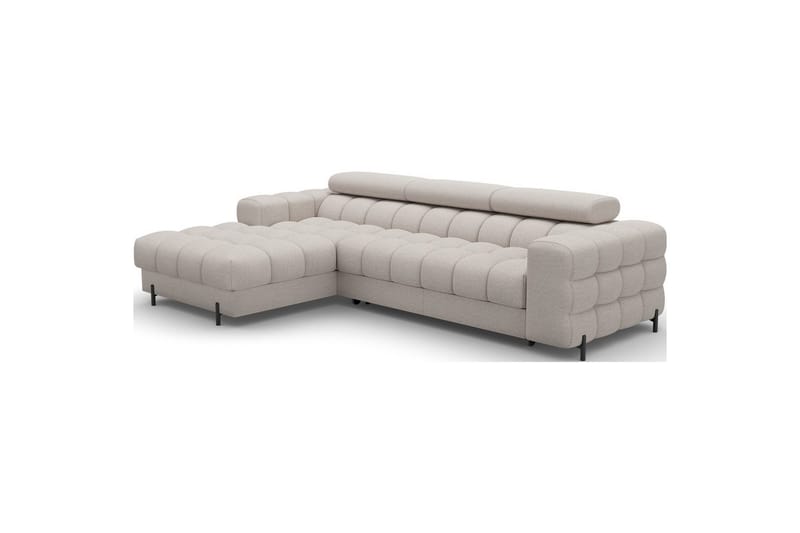 Kulmasohva Eltap Felro 285x181x93 cm - Sola 18, Beige, Vasen - Huonekalut - Sohva - Vuodesohva