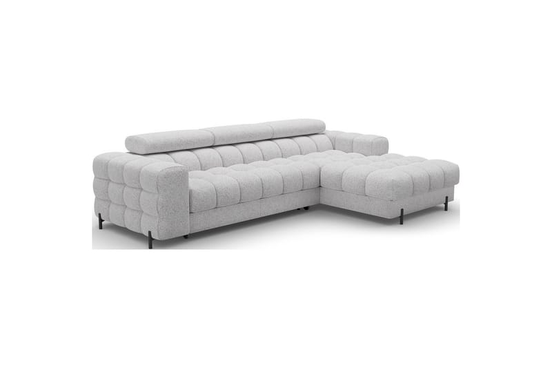 Kulmasohva Eltap Felro 285x181x93 cm - Pellerito 03, harmaa, Oikea - Huonekalut - Sohva - Vuodesohva