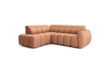 Kulmasohva Eltap Flconn 258x208x107 cm - Xillar 24, Vaaleanpunainen, Vasen - Huonekalut - Sohva - Vuodesohva