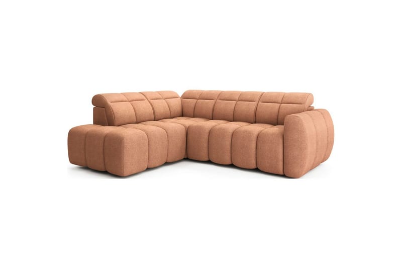 Kulmasohva Eltap Flconn 258x208x107 cm - Xillar 24, Vaaleanpunainen, Vasen - Huonekalut - Sohva - Vuodesohva