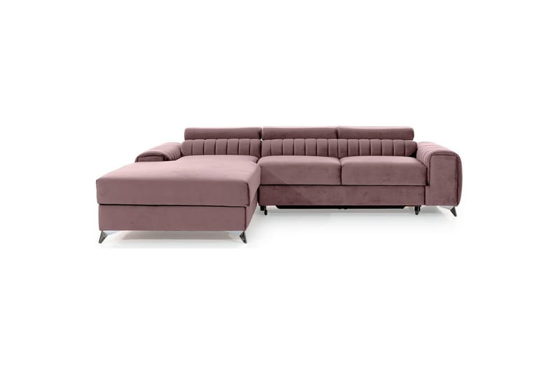 Kulmasohva Eltap Grayson 278x205x92 cm - Loco 24, Vaaleanpunainen, Vasen - Huonekalut - Sohva - Vuodesohva
