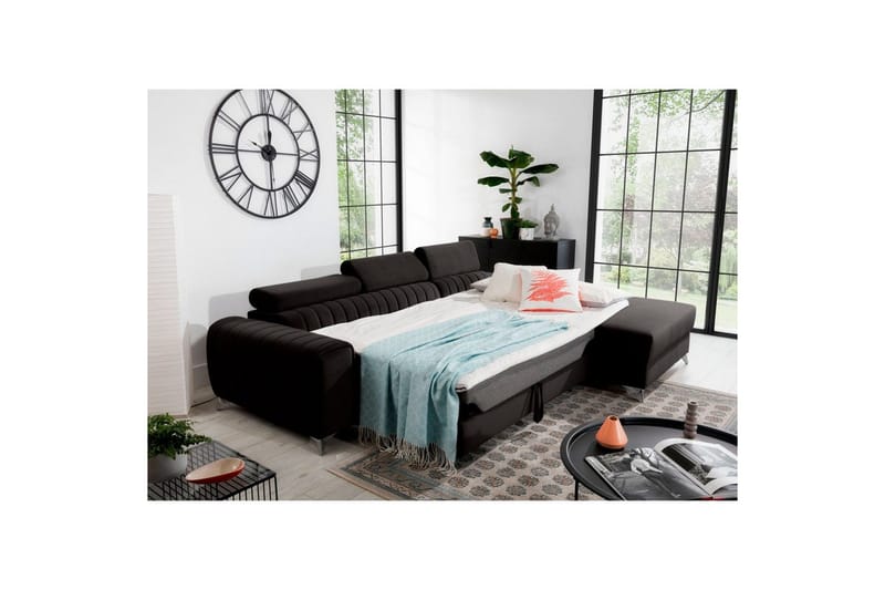 Kulmasohva Eltap Grayson 278x205x92 cm - Loco 5, Harmaa, Oikea - Huonekalut - Sohva - Vuodesohva