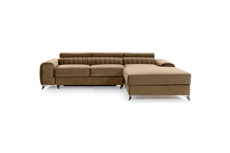 Kulmasohva Eltap Grayson 278x205x92 cm - Nube 20, Beige, Oikea - Huonekalut - Sohva - Vuodesohva