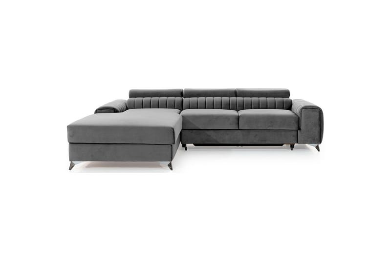 Kulmasohva Eltap Grayson 278x205x92 cm - Nube 3, Vaaleanharmaa, Vasen - Huonekalut - Sohva - Vuodesohva