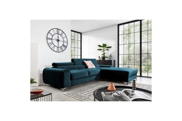 Kulmasohva Eltap Grayson 278x205x92 cm - Nube 40, Sininen, Oikea - Huonekalut - Sohva - Vuodesohva