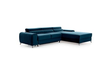 Kulmasohva Eltap Grayson 278x205x92 cm - Nube 40, Sininen, Oikea - Huonekalut - Sohva - Vuodesohva