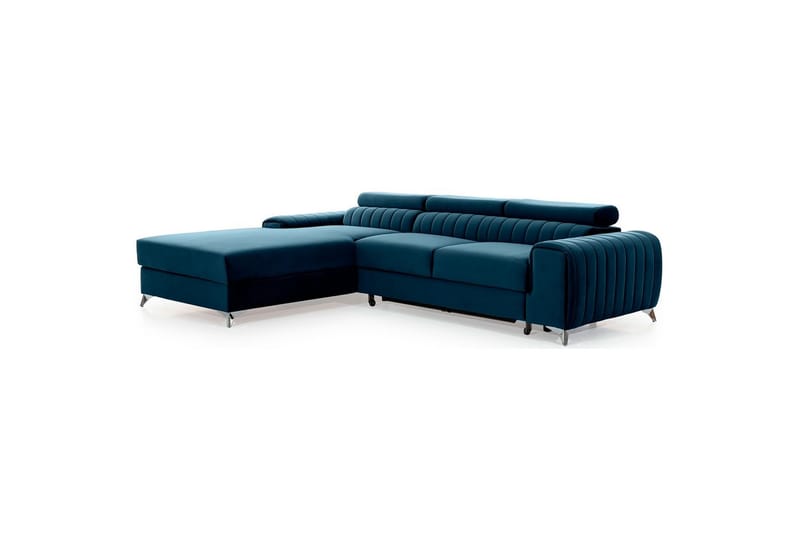 Kulmasohva Eltap Grayson 278x205x92 cm - Nube 40, Sininen, Vasen - Huonekalut - Sohva - Vuodesohva