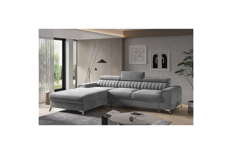 Kulmasohva Eltap Grayson 278x205x92 cm - Sola 4, Vasen - Huonekalut - Sohva - Vuodesohva