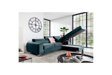Kulmasohva Eltap Grayson 278x205x92 cm - Velvetmat 100, Oikea - Huonekalut - Sohva - Vuodesohva
