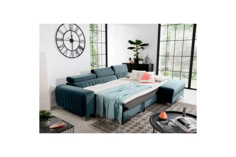 Kulmasohva Eltap Grayson 278x205x92 cm - Velvetmat 100, Oikea - Huonekalut - Sohva - Vuodesohva