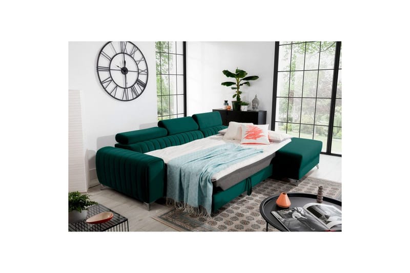 Kulmasohva Eltap Grayson 278x205x92 cm - Velvetmat 38, Oikea - Huonekalut - Sohva - Vuodesohva