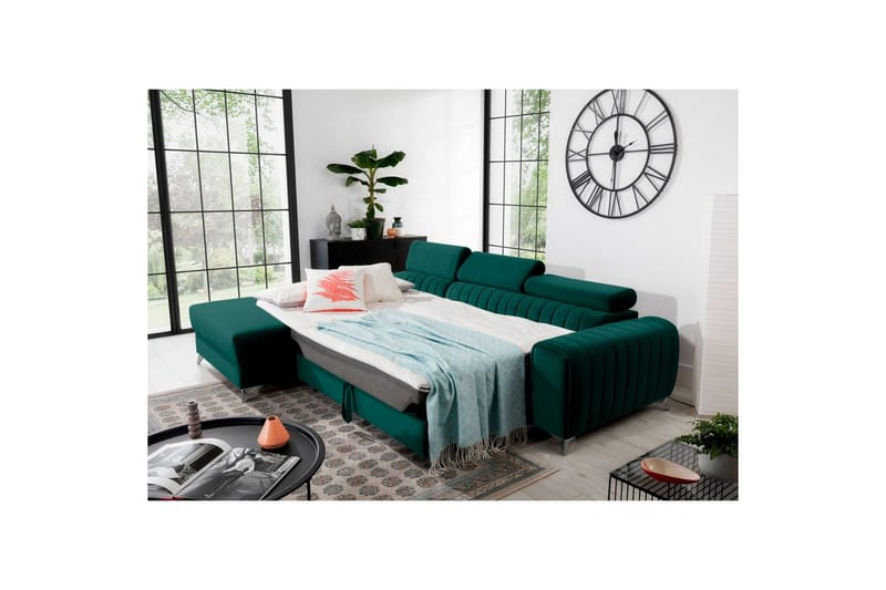 Kulmasohva Eltap Grayson 278x205x92 cm - Velvetmat 38, Vasen - Huonekalut - Sohva - Vuodesohva